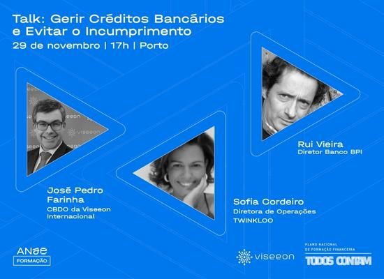 Talk: Gerir créditos bancários e evitar o incumprimento | Porto – 29 de Novembro